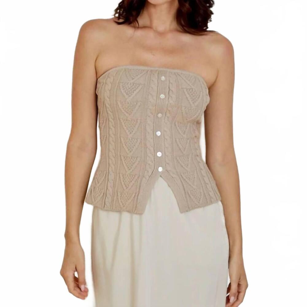NEW DH NEW YORK aubrey top in nutmeg